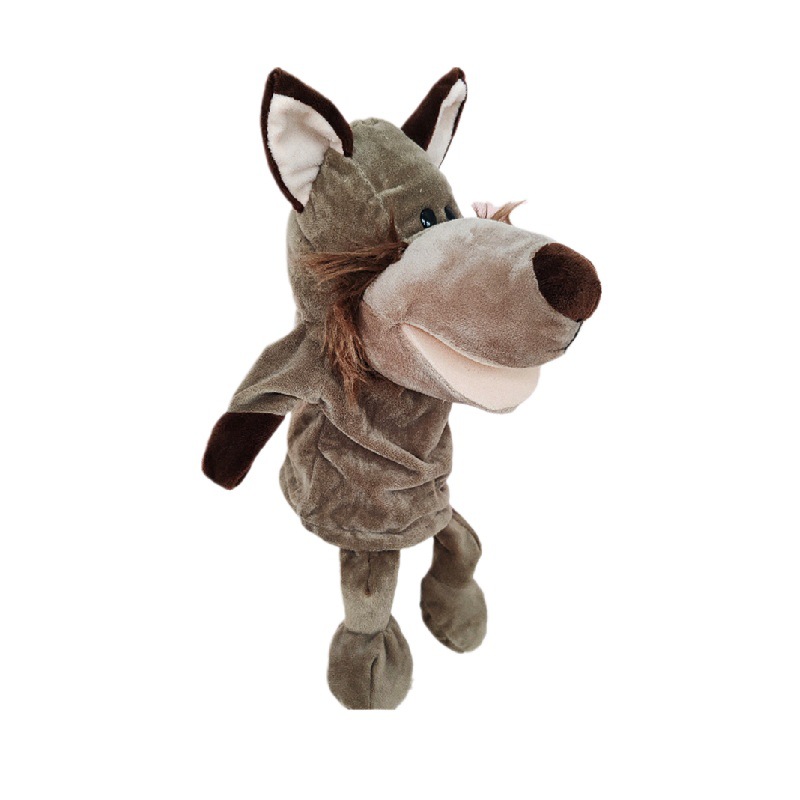 Muñecas de dibujos animados boca abierta muñecas de jardín de infantes muñecas interacción padre-hijo guantes abdominales educación temprana infantil