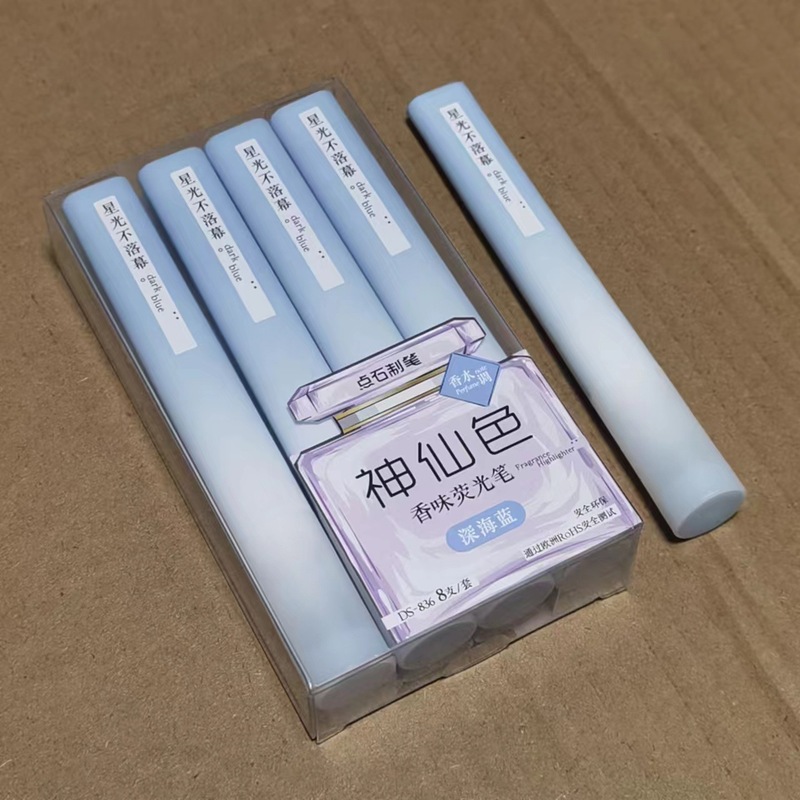 Dianshi DS-836 フェアリーカラーと香りのハイライターセット ライトカラーの新鮮で目を引くペン ハンドブックマーキング キーマーキング|undefined