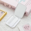 Square mirror white