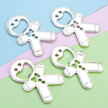 创意卡通可爱娃娃开瓶器姜饼人冰箱贴定制金属冰箱贴开瓶器小礼品