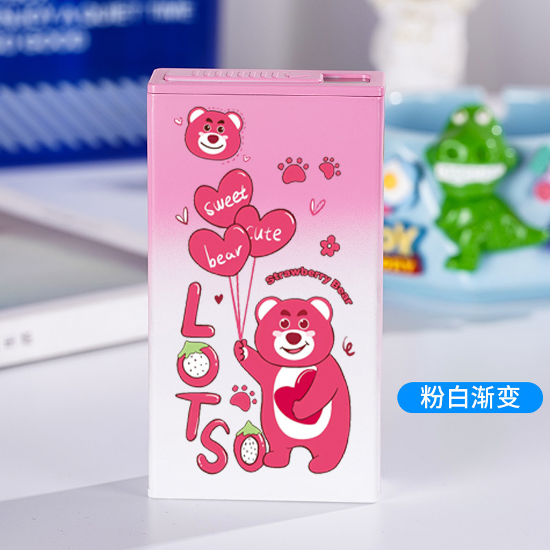 핑크 화이트/딸기 곰 [텅스텐 와이어 스타일/두께 유니버설]