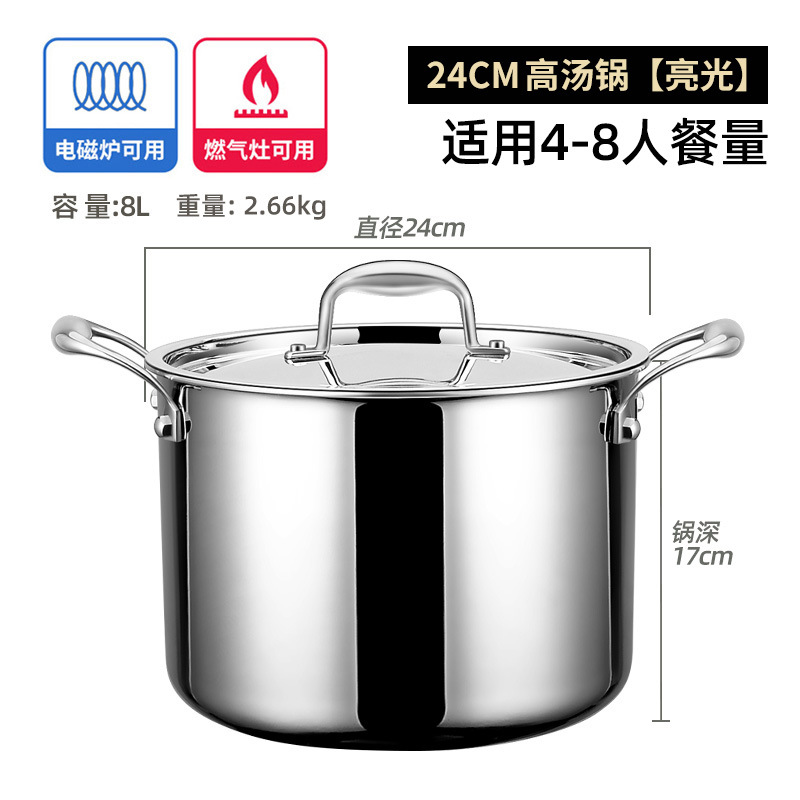 Pot à soupe haute de 24cm [approfondir le pot à soupe très épais 316]