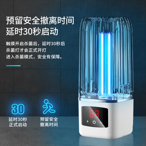 Manufacturer UV Sterilization Lamp with UVC and Ozone Disinfection, Household Indoor Portable Disinfection Device, Dropshipping One Piece