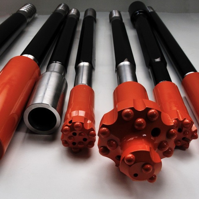 Guigang R32T38 serie de roscas de tubo de perforación de perforación de perforación de roca para ingeniería minera de intercambio rápido