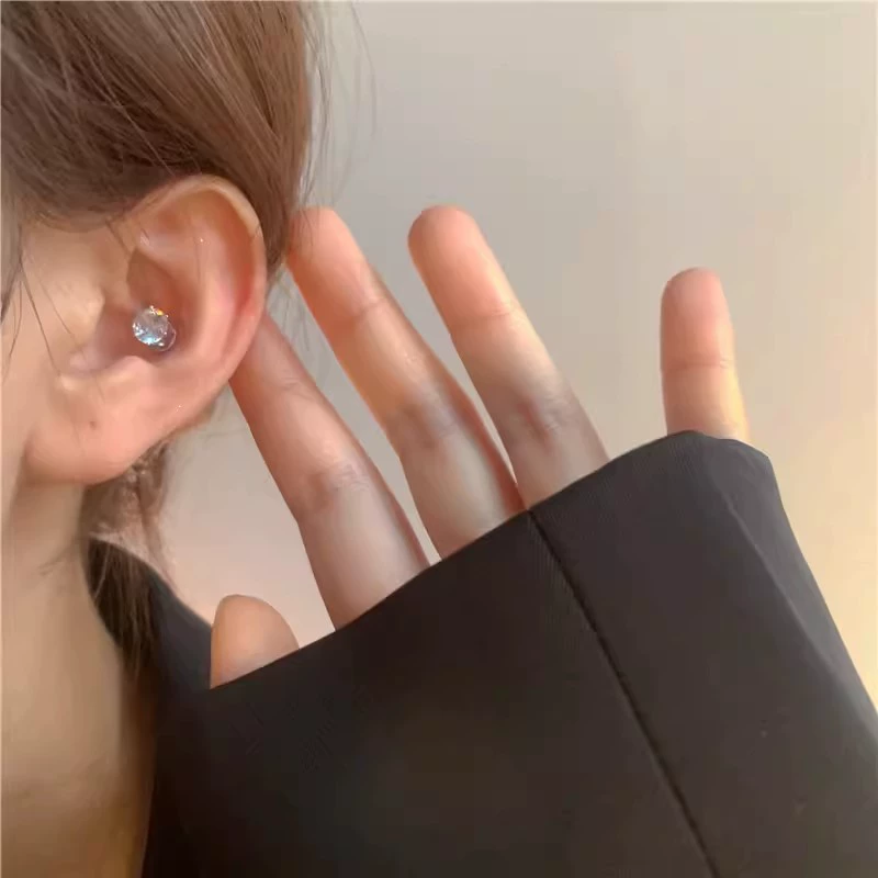 Магнитный зуб cochlear ноготь магнит для мужчин без пирсинга магнитный зажим для слуховой кости уха без вибраций с цирконием магнитный всасывающий без прокола