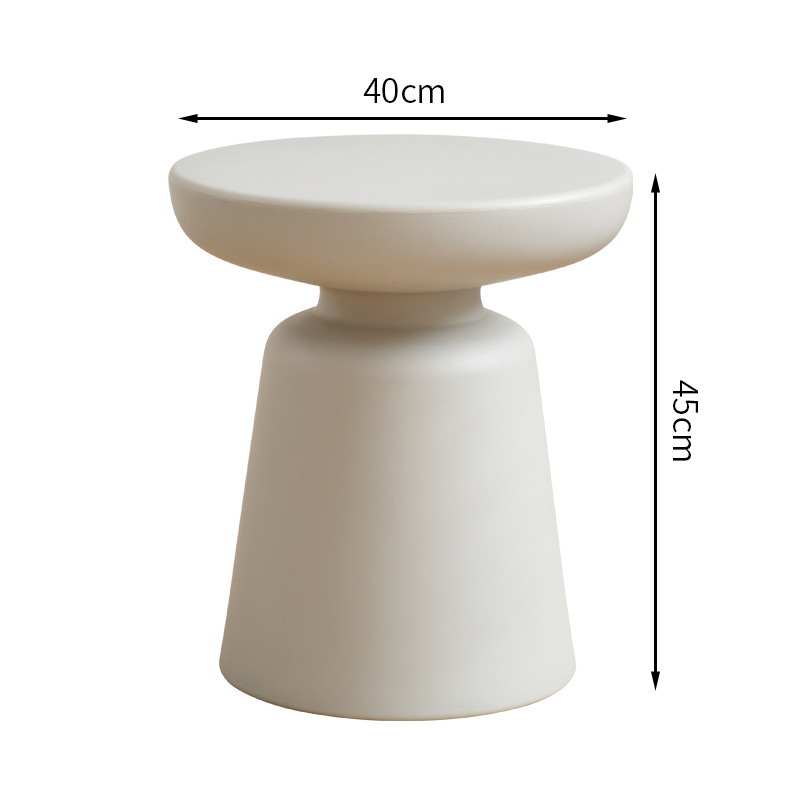 Sofá junto a la mesa de té de la sala de estar simple mesa redonda de cama moderna mesa de cabezal de cama de plástico esquina de mini mesas pequeñas