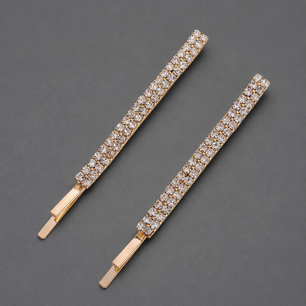 Horquilla de zirconio de lujo ligero europeo y americano con incrustaciones de diamantes, pinza de pelo de alta gama para mujer, suministro mayorista transfronterizo directo de fábrica.