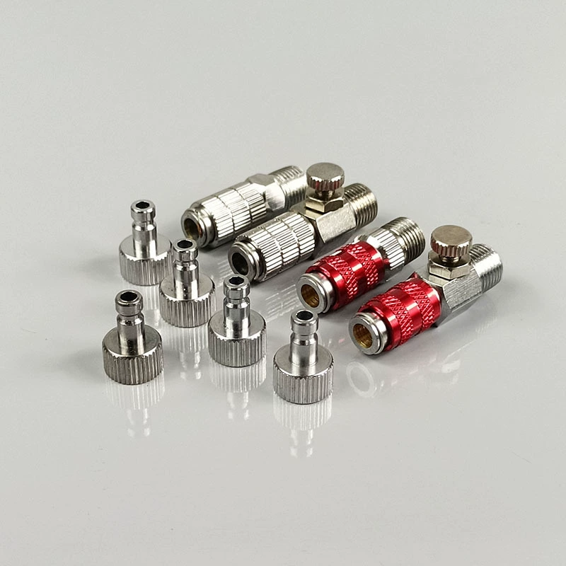 Модель воздушного насоса с цветным распылителем трубы пневматические фитинги Быстрый разъем Быстрый разъем Самоблокируемый разъем с регулировкой объема воздуха