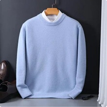 P 54084 Round Neck Knit Sweater Men Բ��ë������֯�����