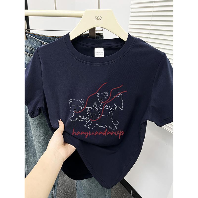 夏季上衣女胖显瘦遮肉大码女装修身正肩韩版弹力棉短袖恤女|undefined
