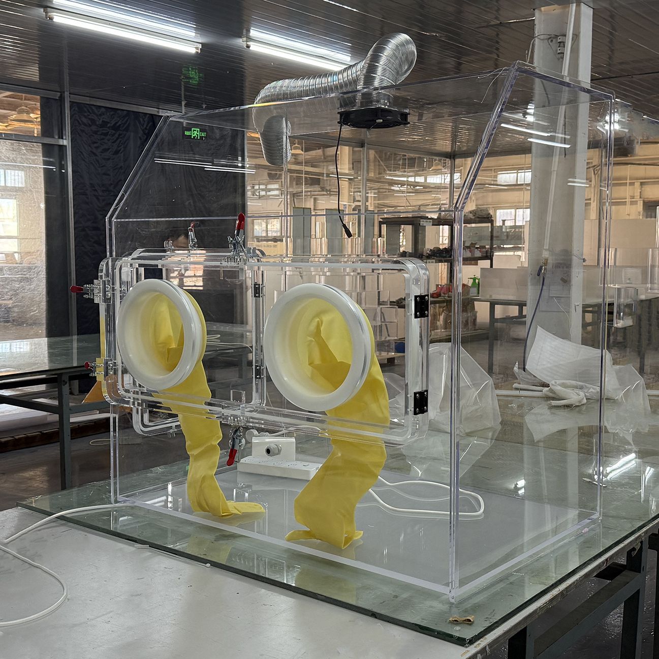 亚克力真空无菌手套箱实验室有机玻璃操作密封手套箱