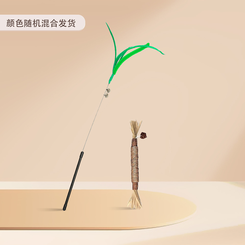 Simulación de gato de cola de perro hierba de gato varilla flexible ultra larga resistente a la mordida resistente al arañazo auto-hi alivio aburrimiento varilla de gato en stock al por mayor