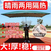 遮阳伞太阳伞大型户外摆摊商用大雨伞防晒雨棚长方形户外伞庭院伞