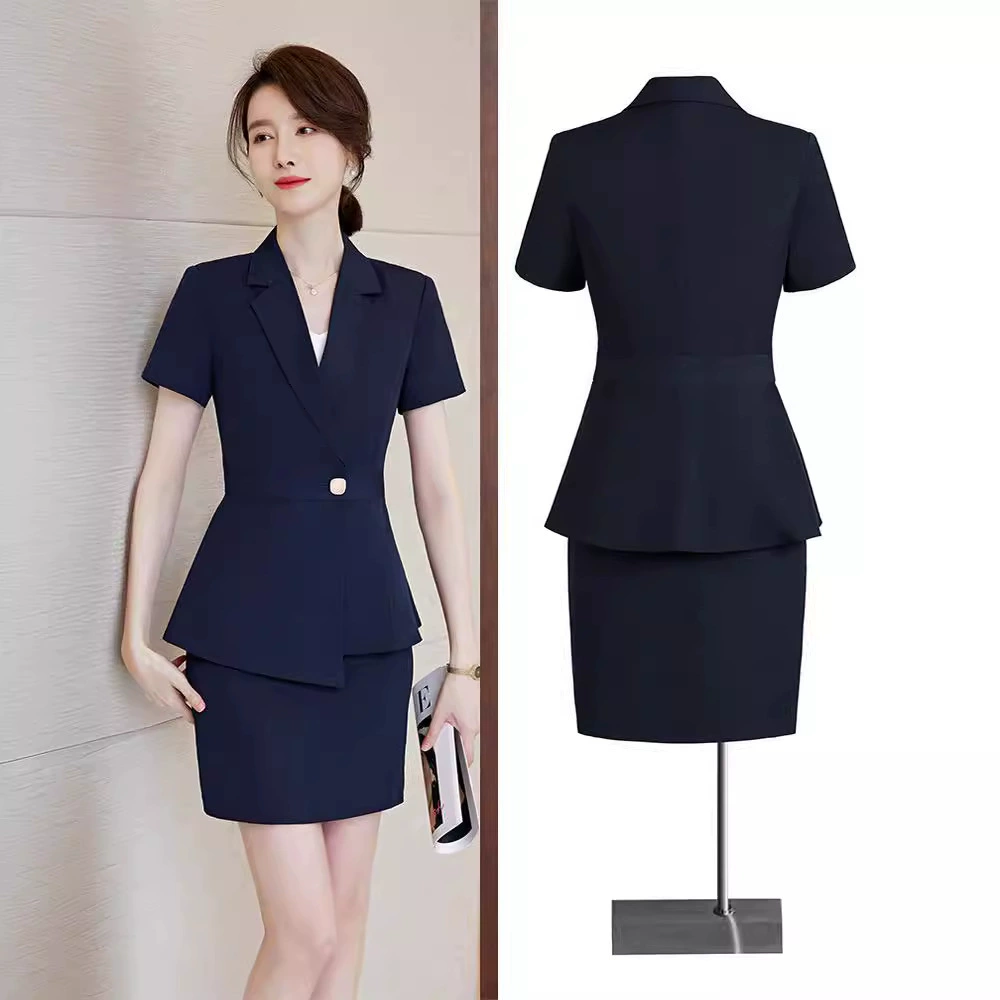 Work suit, sleeves, set for hotel for work, with short sleeve, custom-made