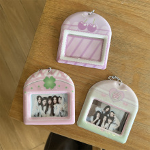 ins横版樱桃四叶草3寸追星小卡卡套饭卡校园卡公交卡收纳保护套