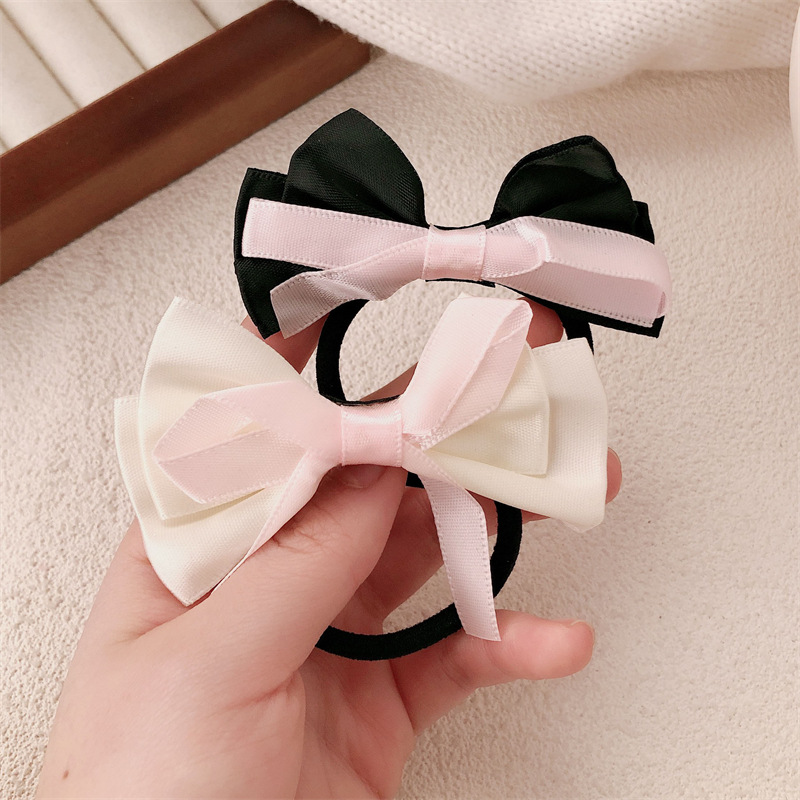 Nuevo anillo de cabello dulce arco cabello adorable niña adornos de cabello suaves princesa de estilo de dama correa cabello