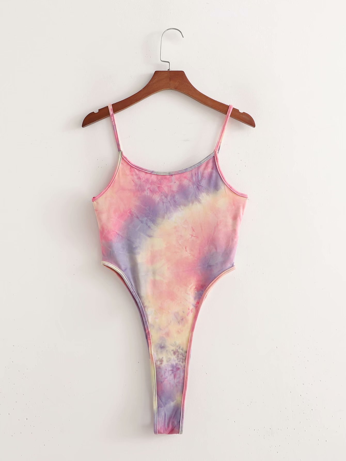 spring tie-dye high slit bodysuit NSAM47494