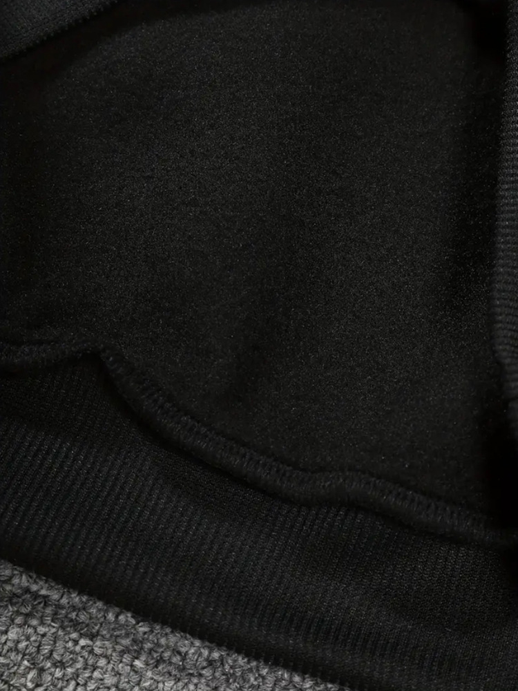 Men's Letter Print Hooded Tracksuit Set With Zip Up Top And Pants_voghion.com