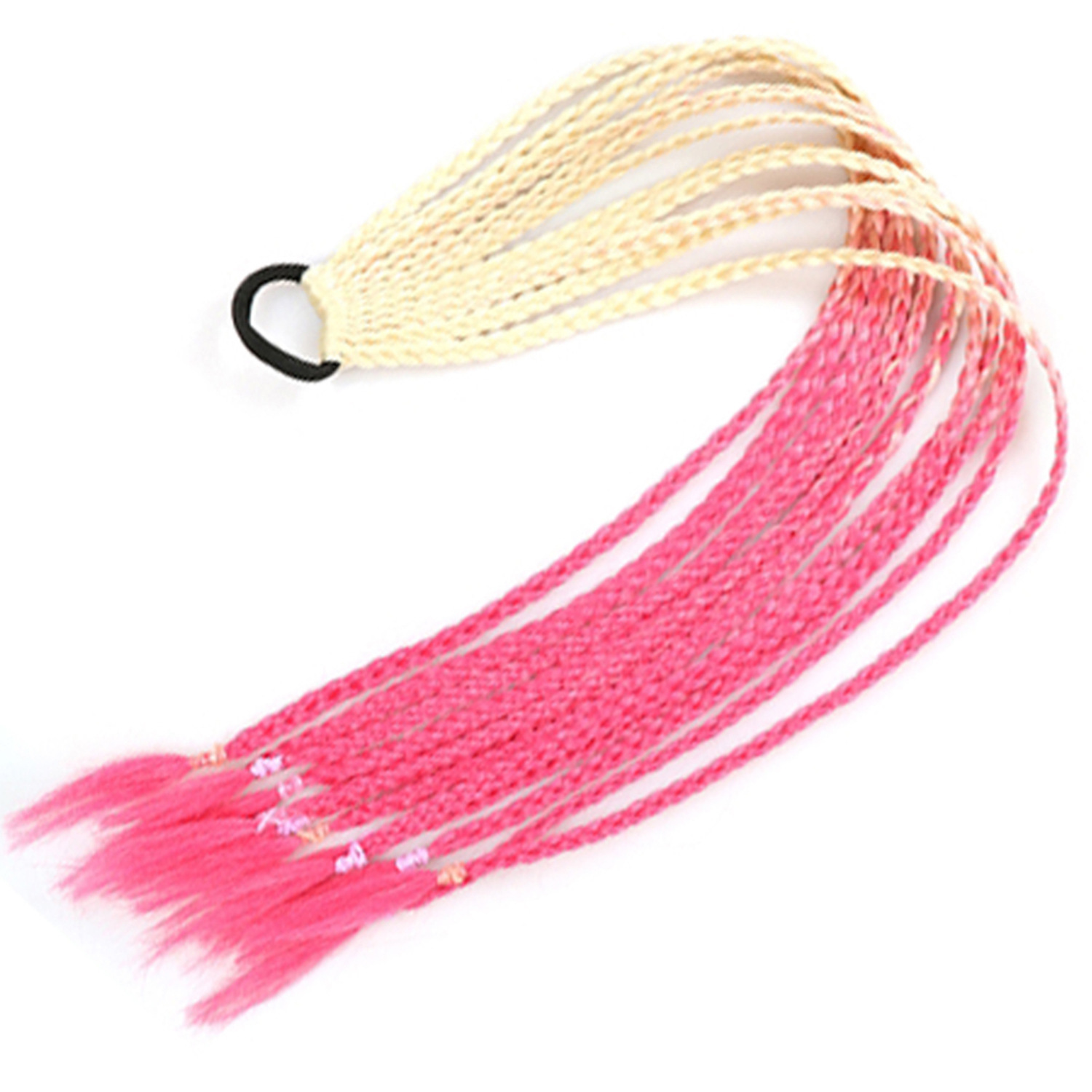 Inventario al por mayor colorido trenzas de tres hebras africanas trenzas sucias trenzas de caballo recogidas en stock Inventario