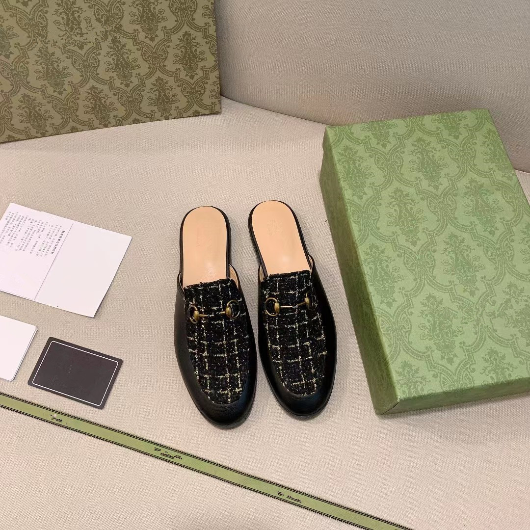 Zapatos tipo mule con hebilla de rienda, cuero genuino, suela plana, sin cordones, estilo casual, suela suave, tallas grandes 41-43, cómodos.