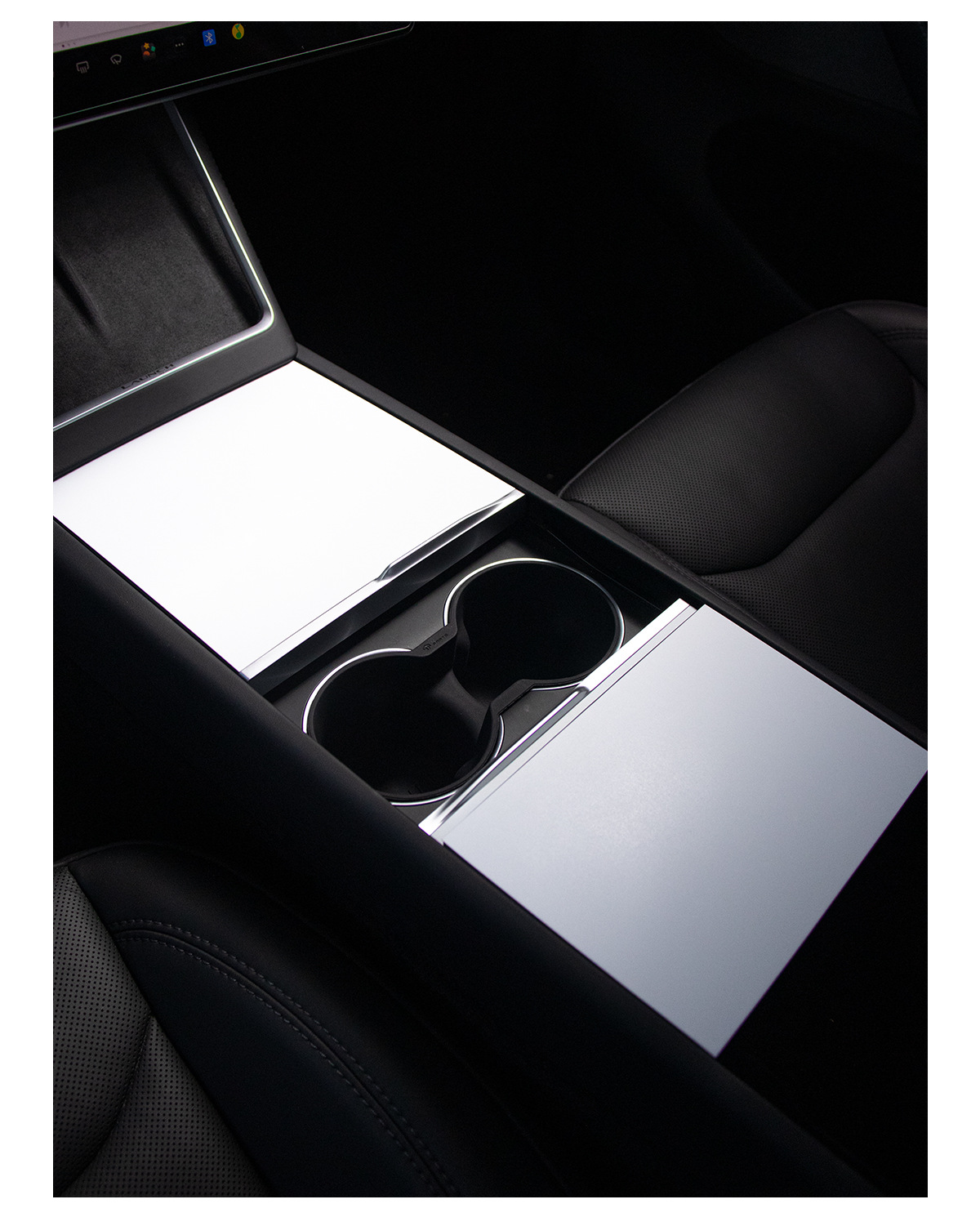 Suitable for Tesla Model 3/Y Central Control Panel Silicone Electrostatic Protection Sticker Anti-Scratch and Anti-Scratch Car Interior Accessories