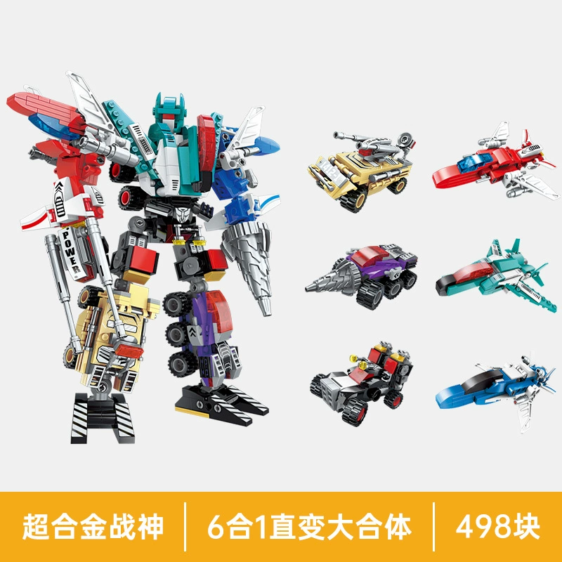 Конструктор Lego transformer Shijang 4‑в‑1 робот→динозавр, комбинированный набор, 475–534 шт.