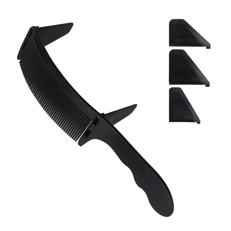 Fábrica de comercio exterior hogar peluquería corte de pelo posicionamiento peine hombres de pelo corto Clipper posicionamiento partición pinza de corte de arco peine