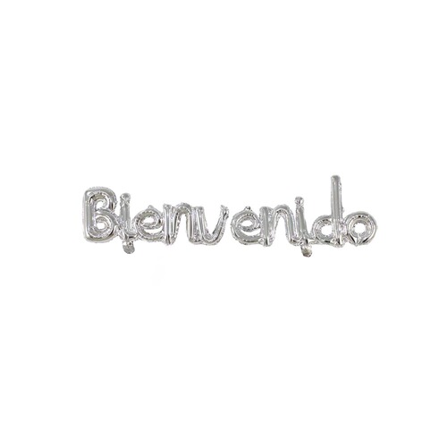 New Spanish conjoined Bienv enido aluminum film balloon birthday party wedding banquet shopping mall background decoration