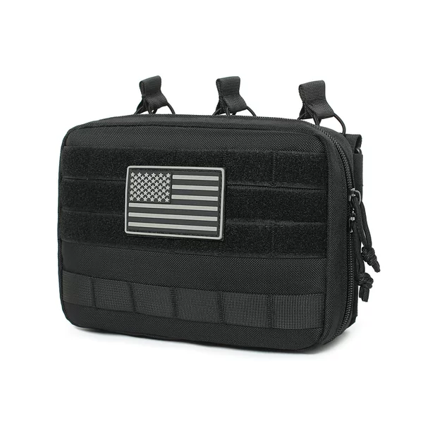 Cross-Border Tactical Outdoor Storage Bag, Wilderness Survival First Aid Bag, 1000D Large-Capacity Medical Bag, Military Fan Bag