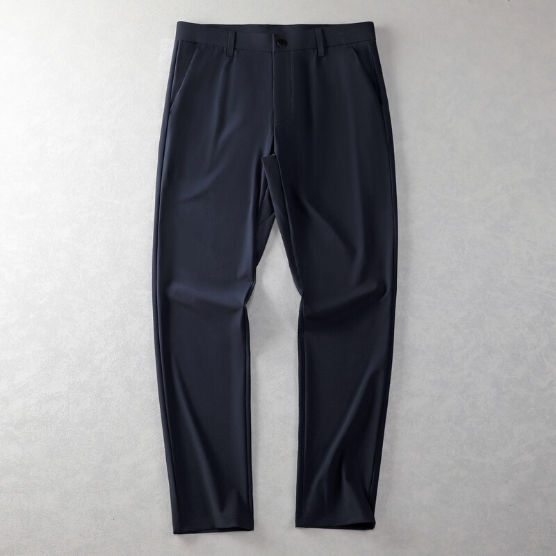 メンズ秋冬カジュアルパンツ ストレッチビジネスパンツ アウトドア厚手ストレートパンツ 高級ノーアイロンカジュアルパンツ|undefined