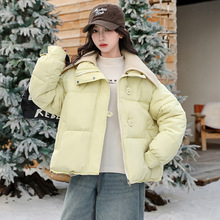 女童红色棉服短款冬季2025新款儿童冬装加厚洋气新年大童棉袄外套