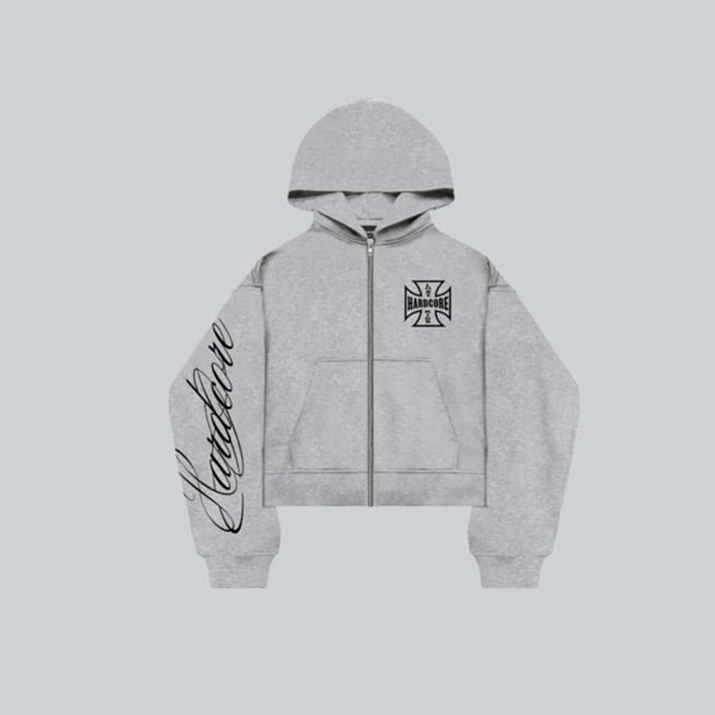 Sudadera con capucha y cremallera hombre estilo retro oversize_voghion.com