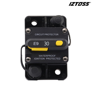 RV modification 30A manual reset with switch IP67 circuit breaker protector electric car yacht accessories 48V