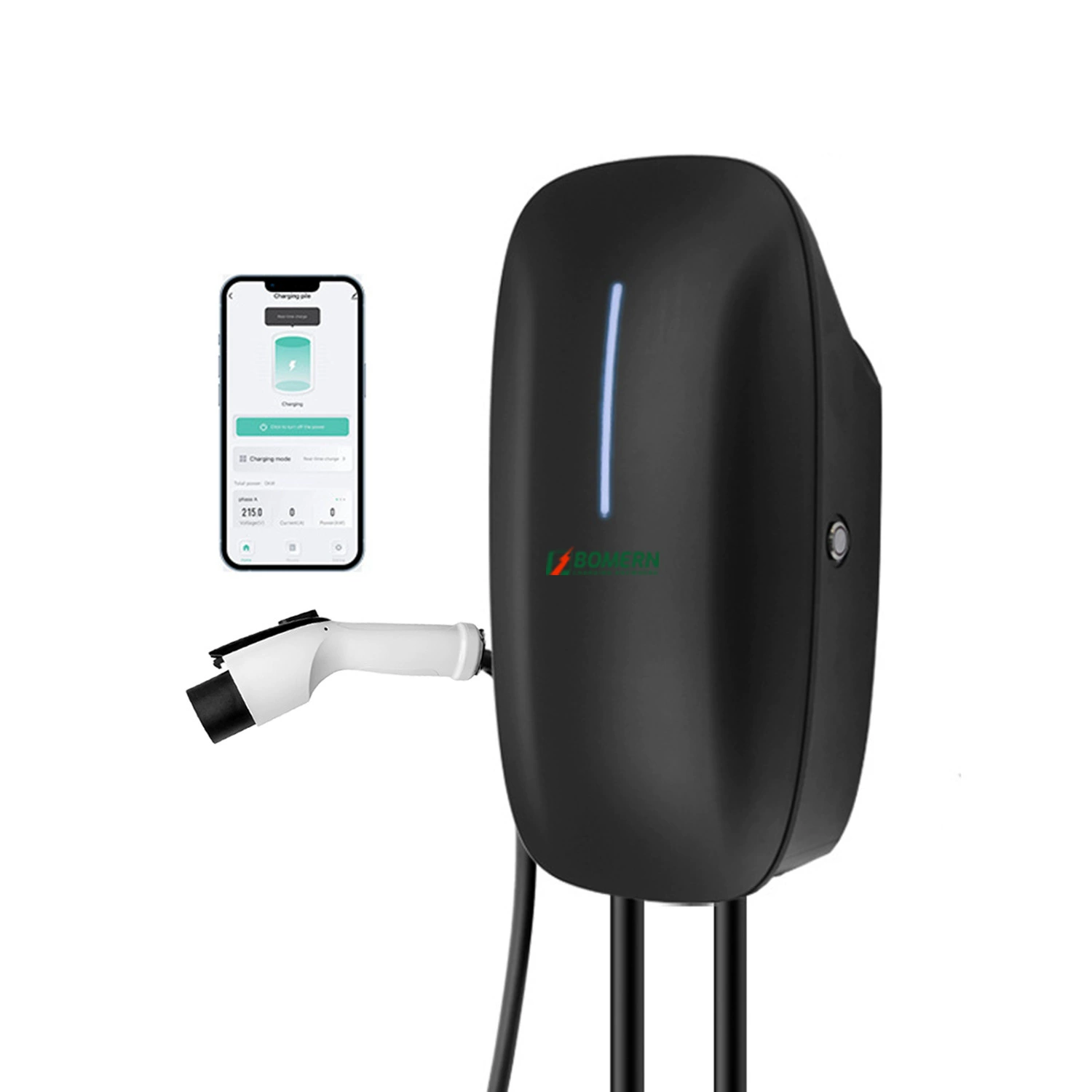 Бытовая зарядная куча APP с картой США логотип настенный быстрая зарядная машина переменного тока зарядное устройство для регулировки тока