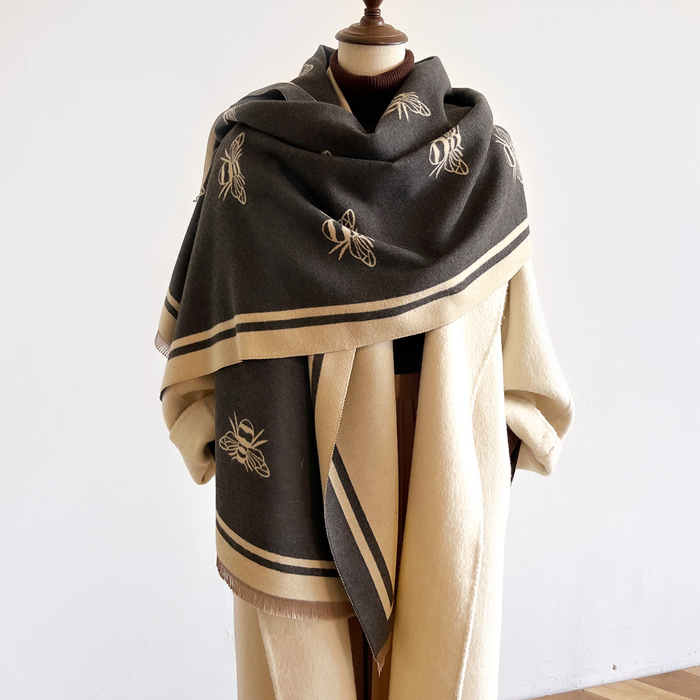 Herbst und Winter neue Imitation Kaschmir Schals für Frauen mit einem Sinn für Luxus, vielseitig Temperament, elegant_voghion.com