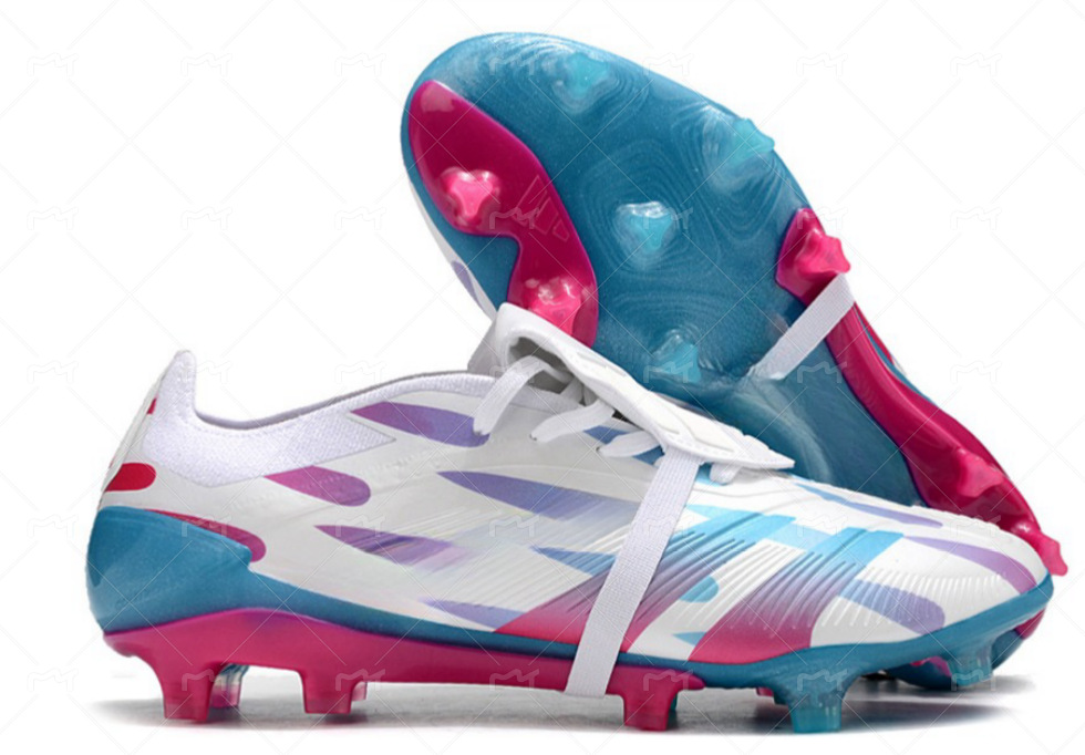 Zapatos de fútbol FG de caña alta, muy vendidos en el extranjero, completamente tejidos con cordones, un par disponible para la venta, buscamos agentes.