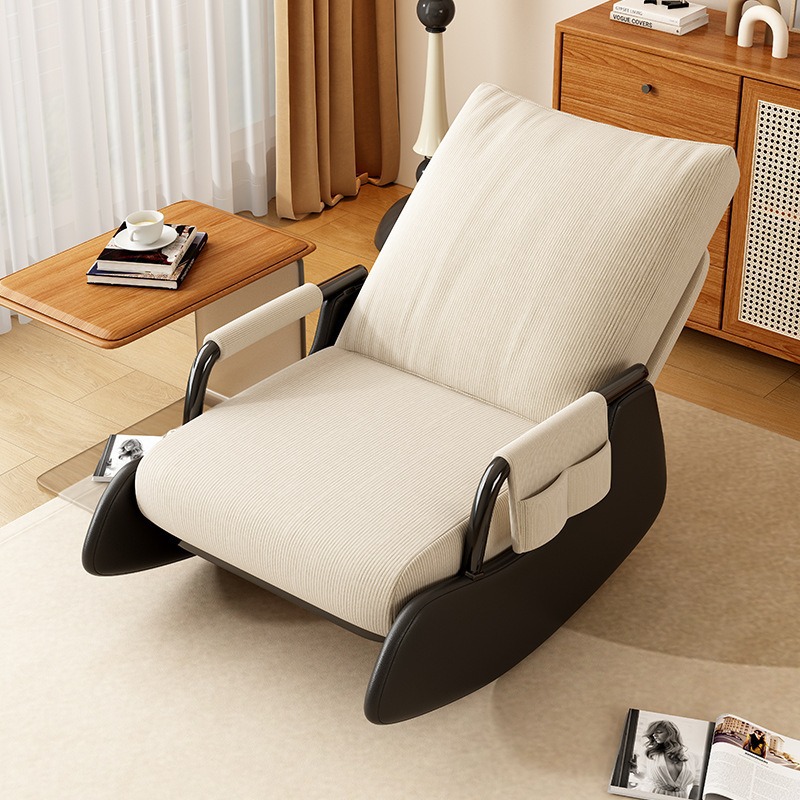 Silla mecedora doméstica reclinada para dormir perezoso sofá balcón silla de relajación sala de estar para almuerzo individual con sillón de pedal