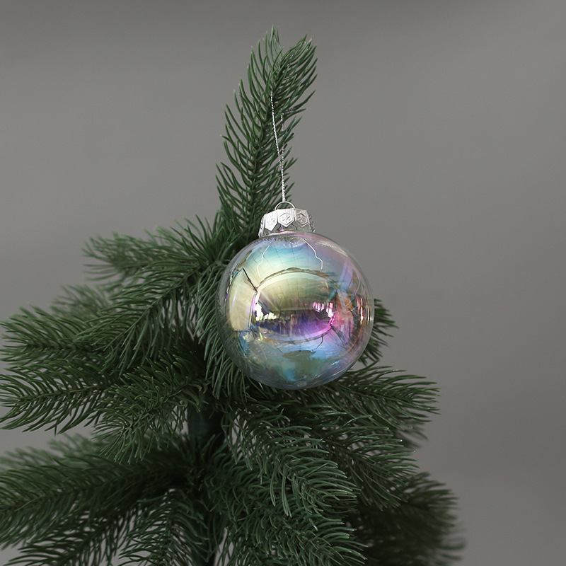 ペットシンフォニー透明クリスマスボールフィールドレイアウト装飾ハンギングボールカラフルな透明ボールクリスマス装飾|undefined