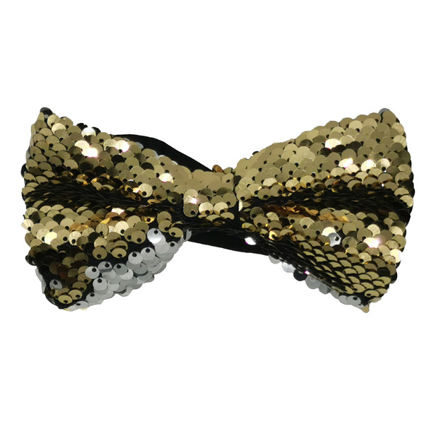 Two-color flashing fashionable bow tie with bow