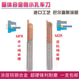 小孔径整体钨钢切槽MFR/MZR4/5/6硬质合金刀具微小径数控端面车刀