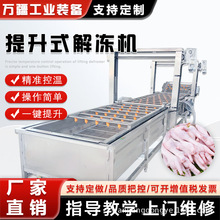 肉制品解冻机 海产品冻盘化冻设备 泡椒鸡爪解冻加工流水线