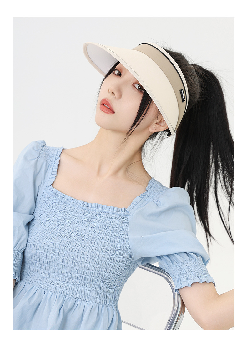 Women's IG Style Casual Solid Color Big Eaves Sun Hat display picture 4