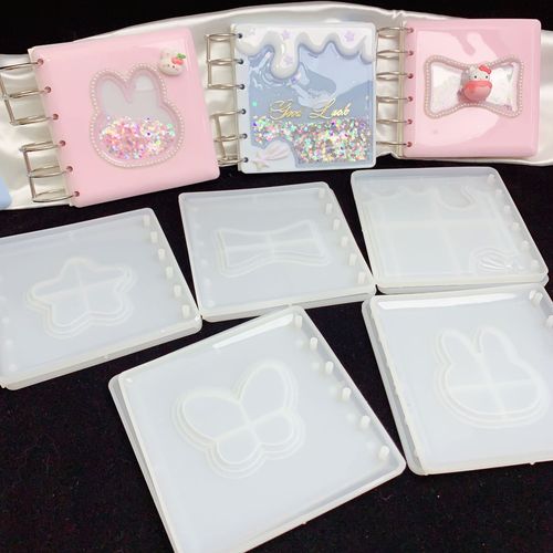 Fat Yaya DIY Cream Notebook Silicone Mold Bow/Pentagram/Rabbit Notebook Silicone Mold