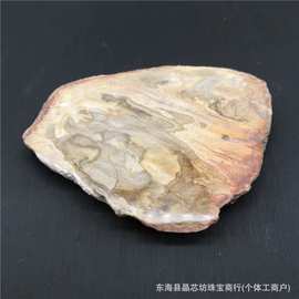 天然木化石切片木化玉原石玛瑙奇石杯垫风景片矿物标本摆件