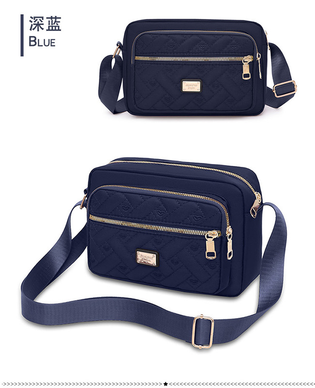 Neue Stil-Crossbody-Tasche zum Ausgehen, große Tasche für Einzelhandelstische, leichte Luxus-Kleinquadrat-Tasche, französische Kleinreisetasche, modische Oxford-Stoff-wasserdichte Geldbörse