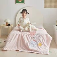 Детское летнее одеяло из хлопка Tencel, одинарное летнее одеяло, можно стирать в машине, летнее тонкое двуспальное одеяло с кондиционером, тонкое одеяло с рисунком