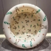 Retro beige curved rabbit pool