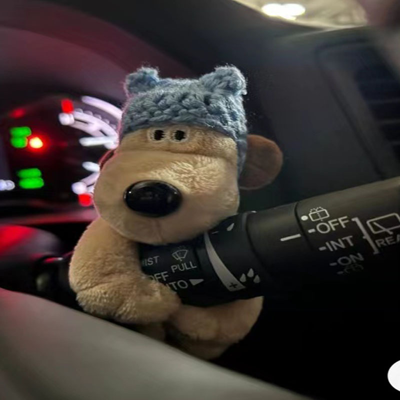 Шерстяная синяя шапка-украшение для мужа