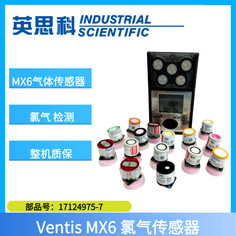 英思科MX6多气体检测仪配件探头CL2氯气气体传感器17124975-7