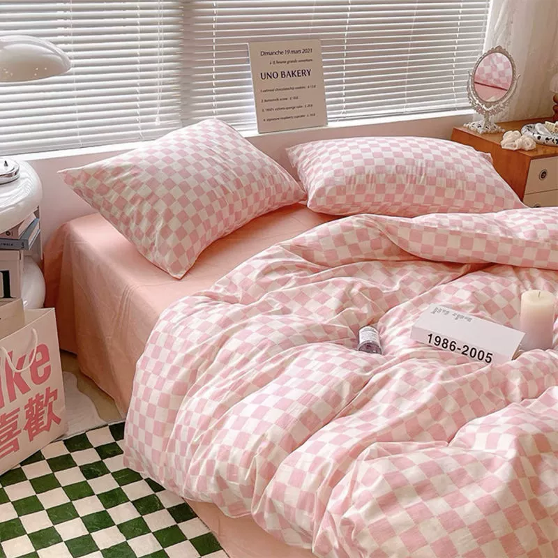 Bed Linen Set, Student/internet-celebrity Style, 3–4 Piece, Multiple Patterns, 1.2–2.4 m